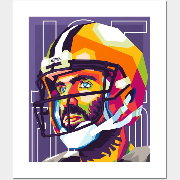 Joe Flacco Wall Art by cool pop art house